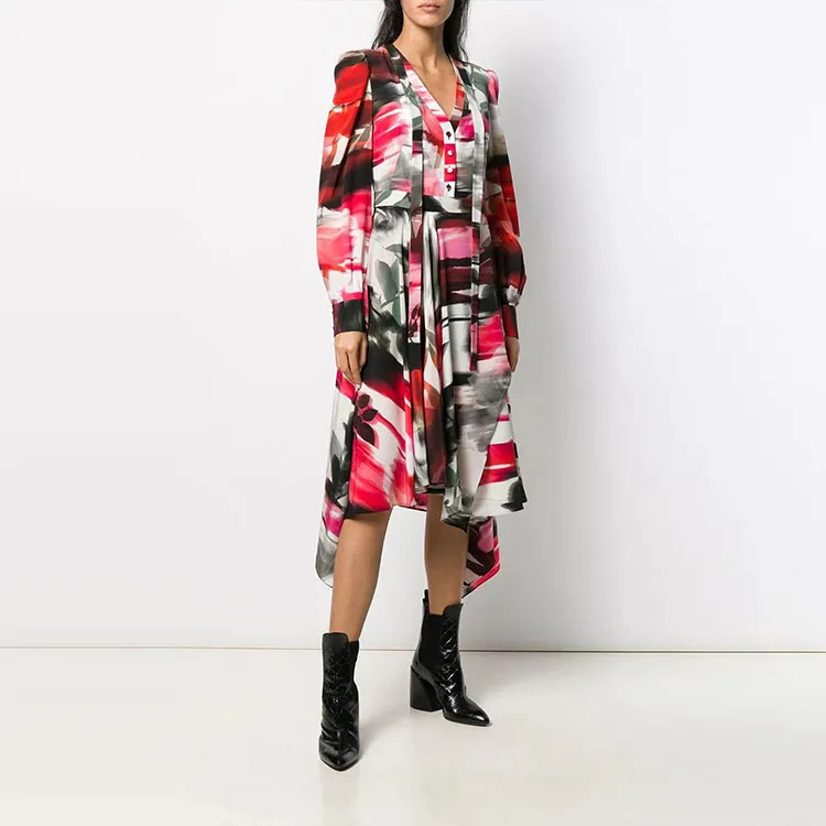 Alexander McQueen Abstract Print Shirt Dress-3