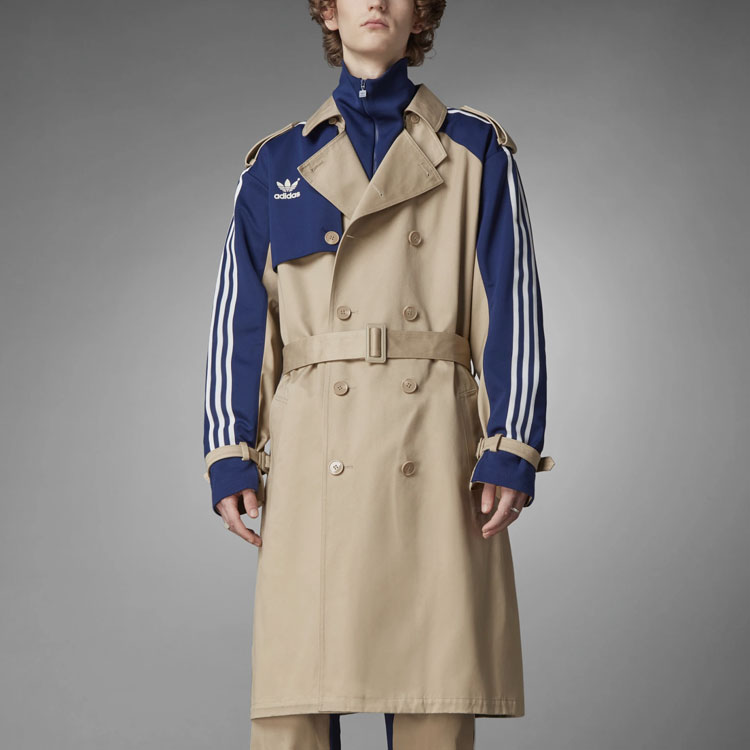 Adidas Originals Trench Coats Men Khaki - POIZON