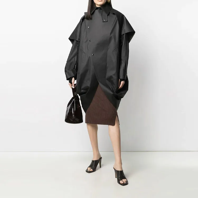 Bottega Veneta Cloaks Women's Black-2