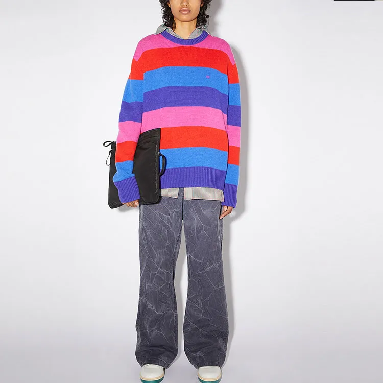 Acne Studios Kids Nimah Stripe Crew Sweater-1
