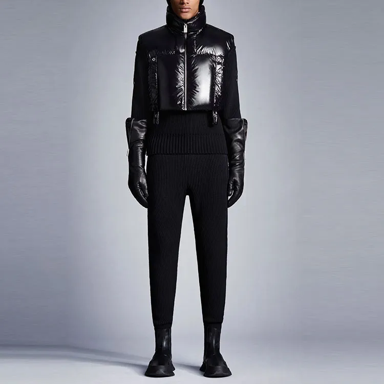 Moncler Logo Rib Knit Jogger Sweatpants-1