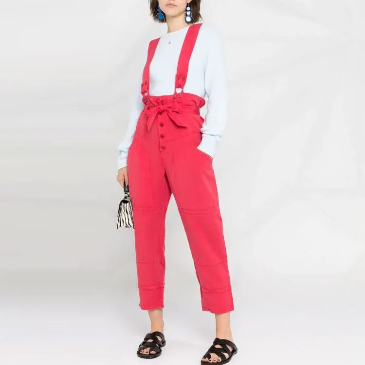 ISABEL MARANT Detachable braces High waisted Shorts-1