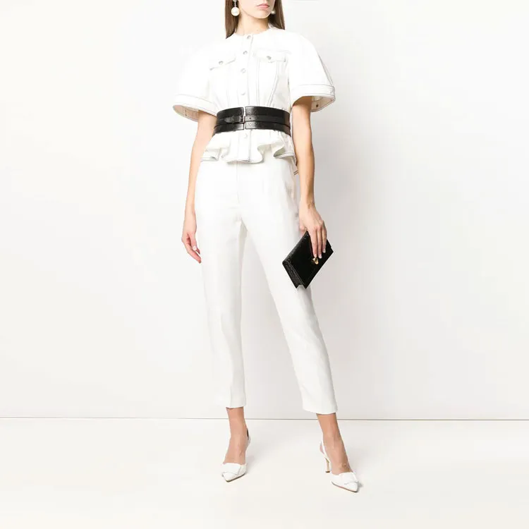 Alexander McQueen High Rise Straight Leg Pants-2