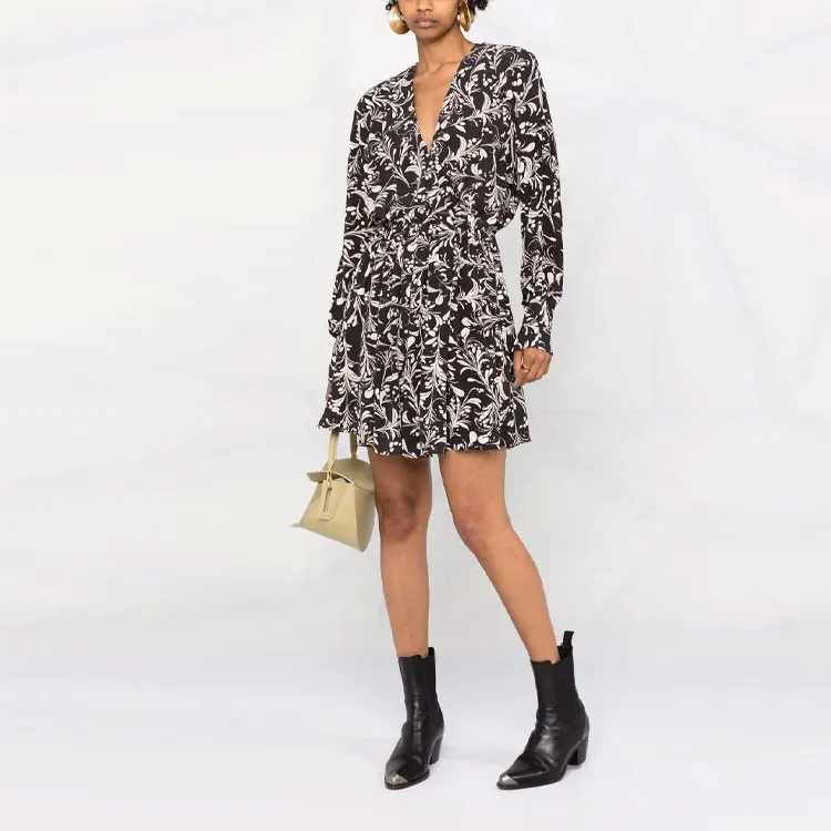 ISABEL MARANT Long-Sleeved Dresses Women's Black-2