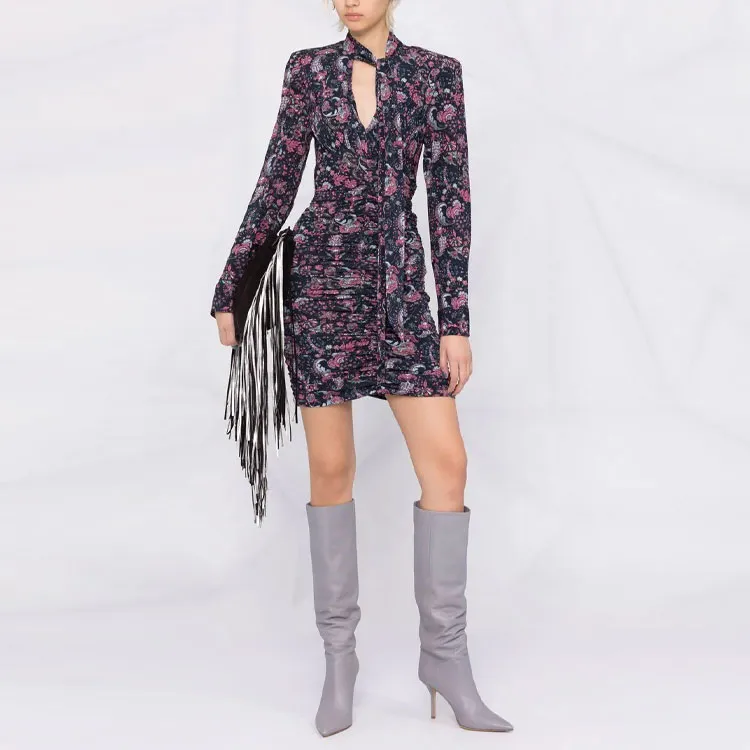 ISABEL MARANT Long-Sleeved Dresses Women's Black-1