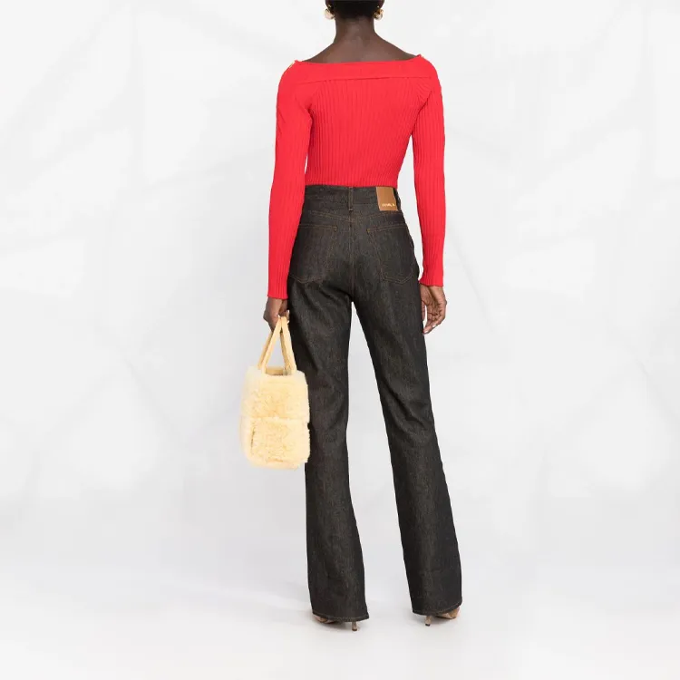 Jacquemus Slim Fit Sweater Women's Red-2