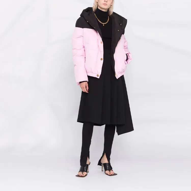 FANSIZHE Down Jacket Women's Pink-1