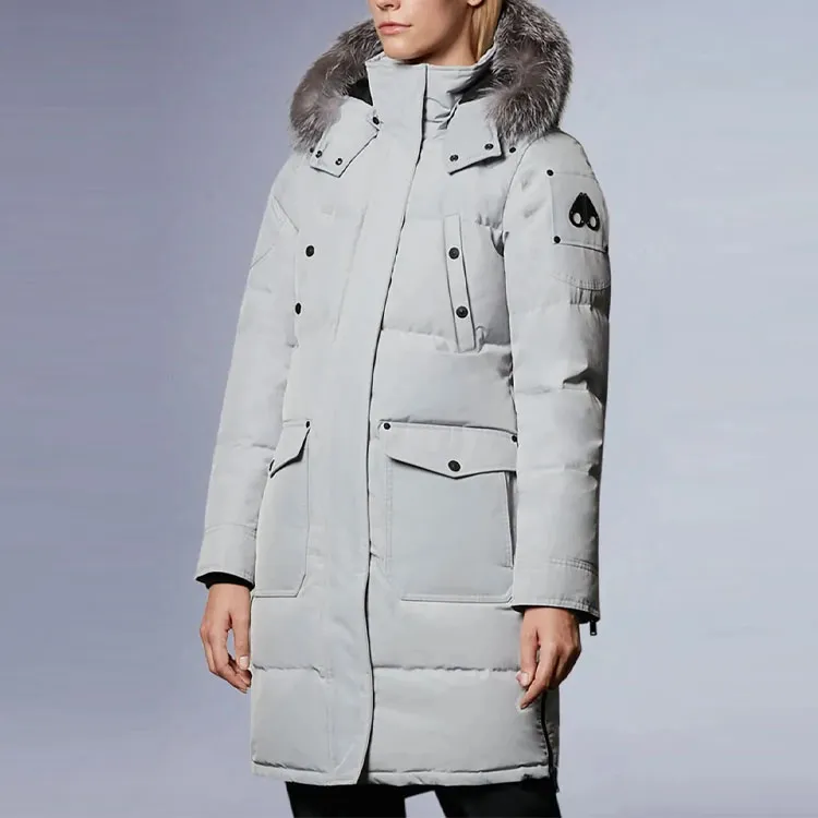 Moose Knuckles Down Jacket Women's Birch Gray-3