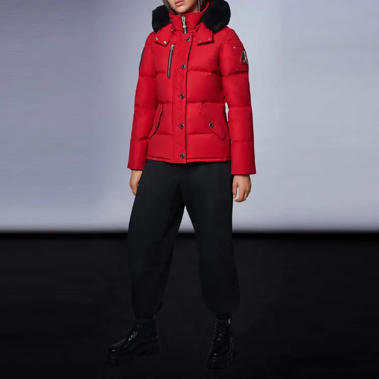 Moose Knuckles Down Jacket Women's Deep Red-2