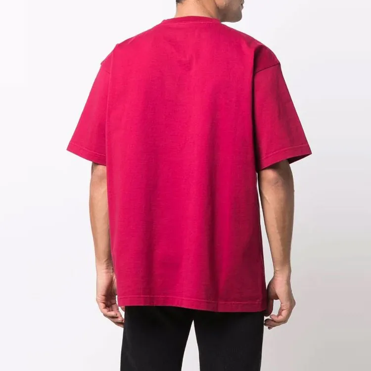 Balenciaga T Shirts Unisex Red-4