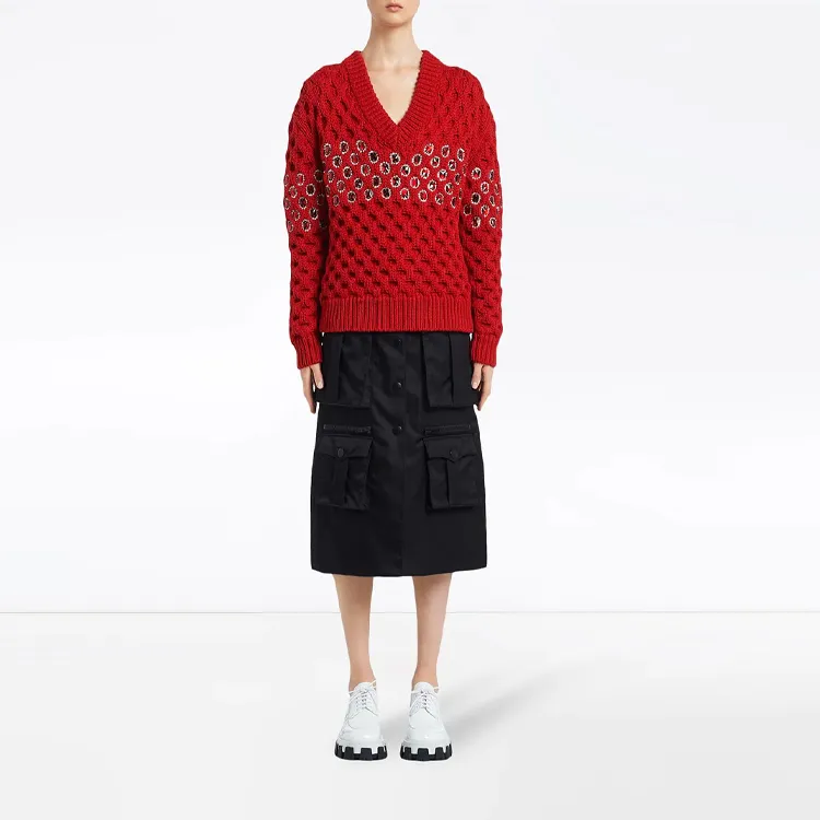 PRADA Sweaters Women's Red-1