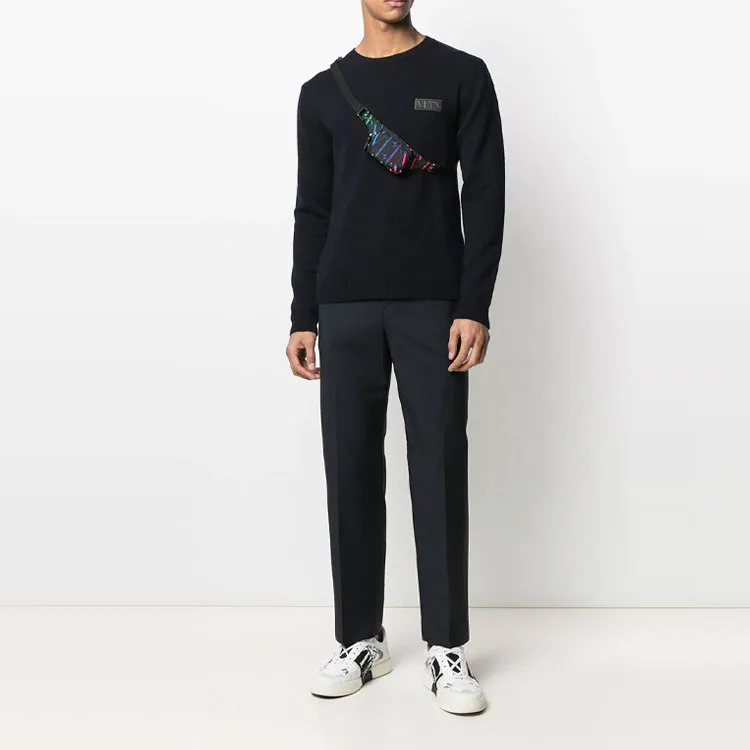 Valentino Cashmere Sweaters Men Black-1