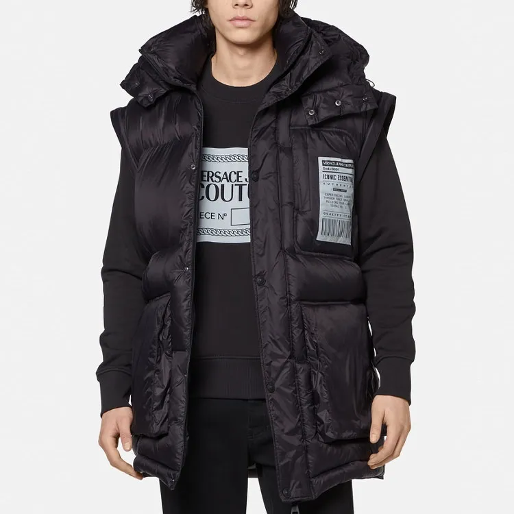 VERSACE Puffer Jacket Men's Black-1