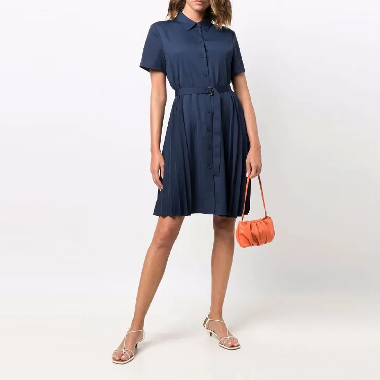 THEORY Short-Sleeved Dresses Women's Blue-1