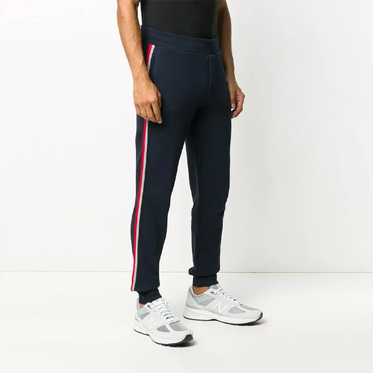 Moncler Knitted Sweatpants Men Dark Blue-2