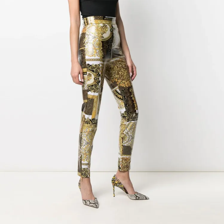 VERSACE VERSACE Casual Pants Women's Gold-3