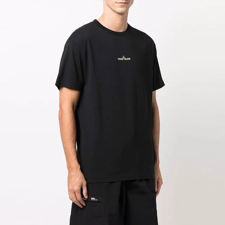 STONE ISLAND T Shirts Men Black-3