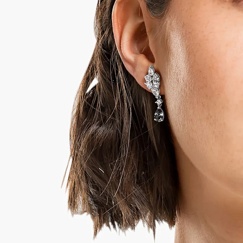 Swarovski Tennis Deluxe Earrings Women's-4