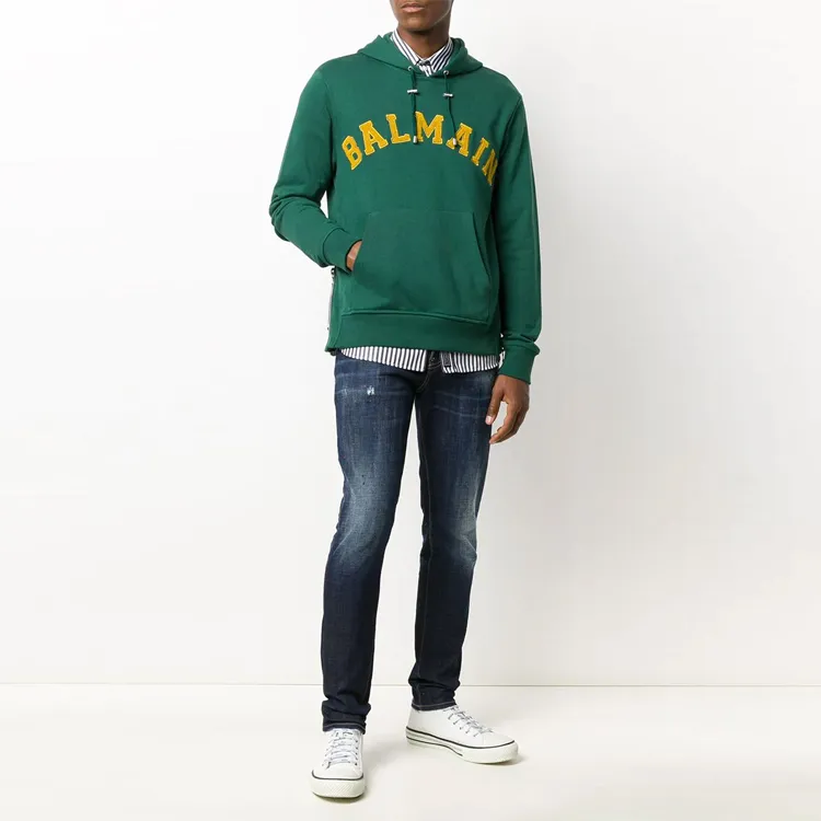 BALMAIN Sweatshirts Men Green-1