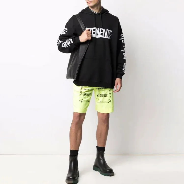 Vetements Black Label Logo Shorts-1