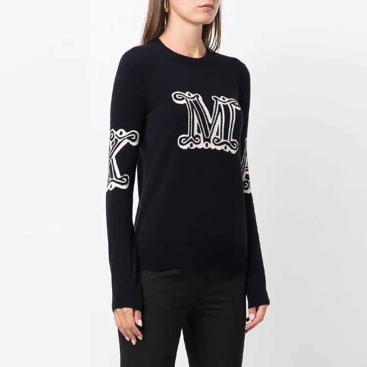MaxMara Cashmere Sweaters Women's Dark Blue-3