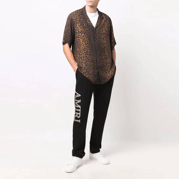 AMIRI Leopard Applique Sweatpants-1