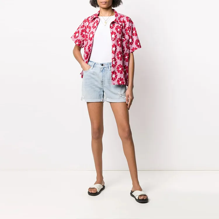 FRAME Denim Shorts Women's Light Blue-1