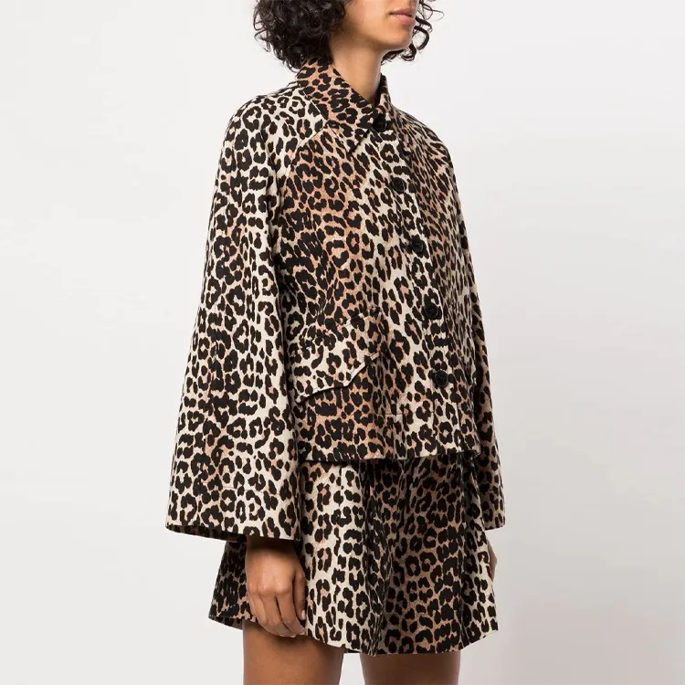 GANNI Jacket With Animal Print-3