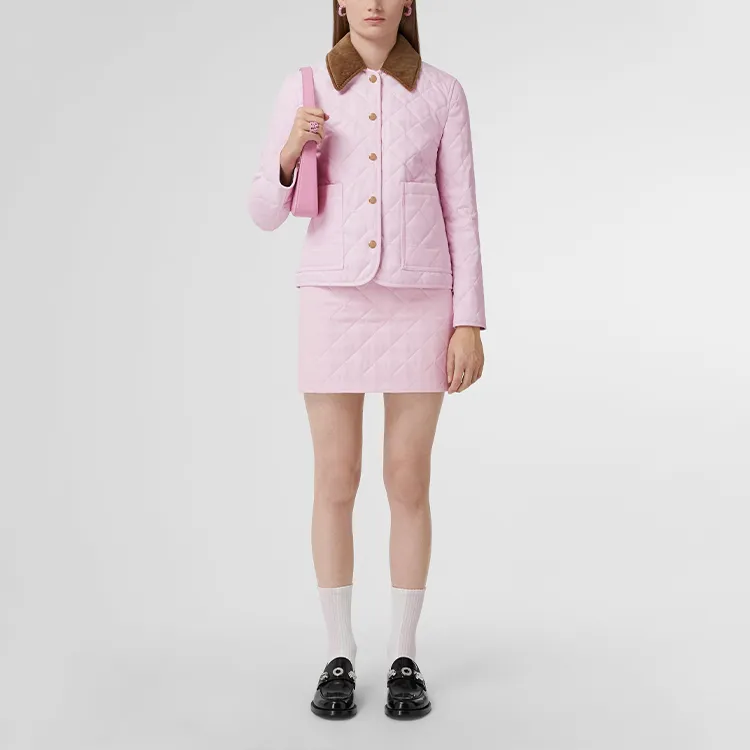 Burberry Jackets Coats Women's Pink-1