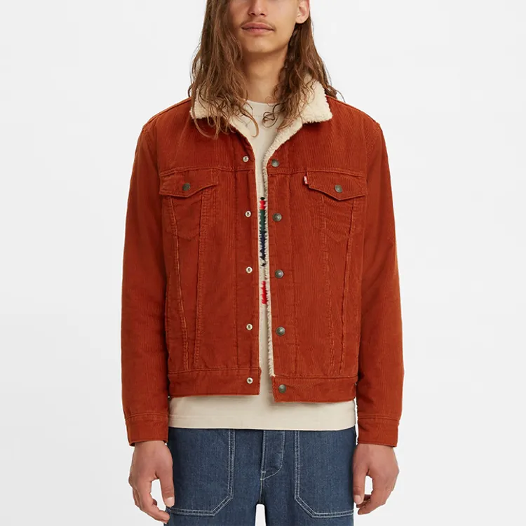 Levis Denim Jackets Men Red-1