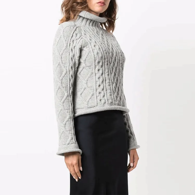 Maison Margiela FW21 Loose Fit Sweater Women's Gray-3
