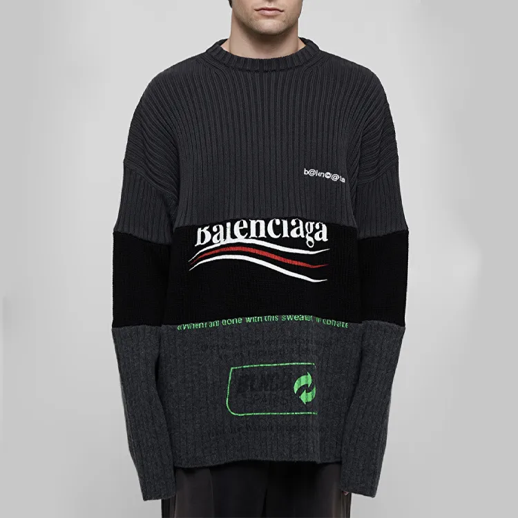 Balenciaga Sweaters Men Black-2