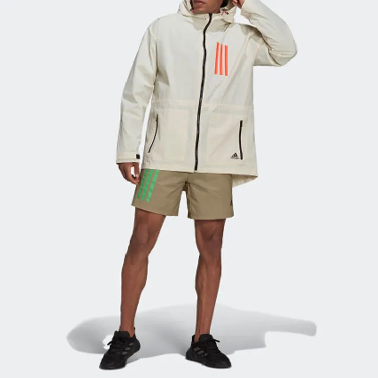 Adidas W.N.D. Jacket Men's Yellow White-1
