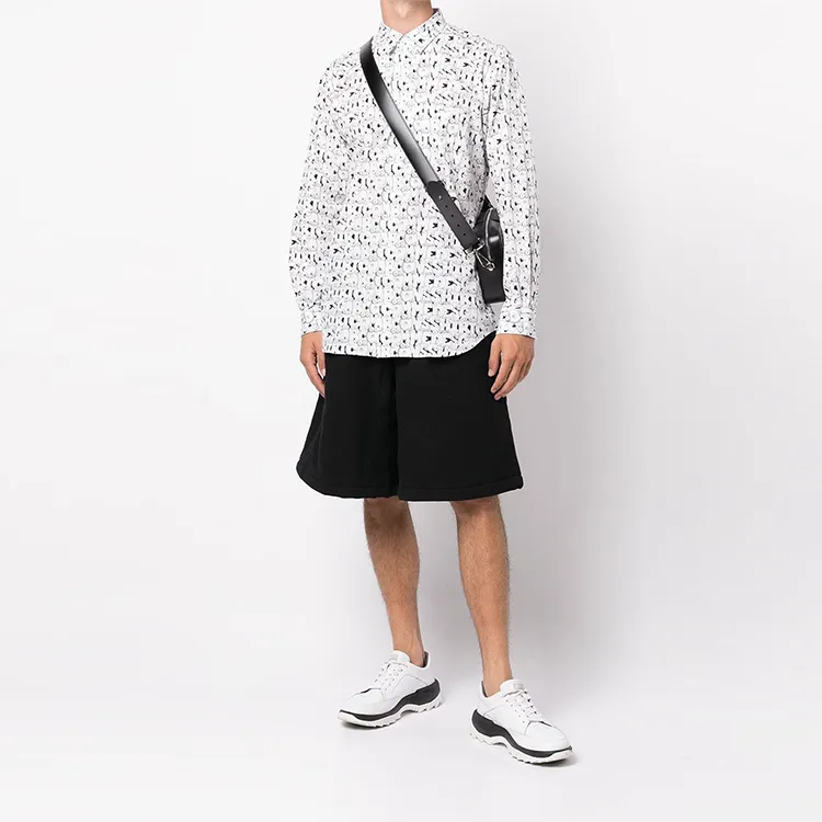 CDG CDG Shirt X Kaws Classic Letters Poplin Shirt-1