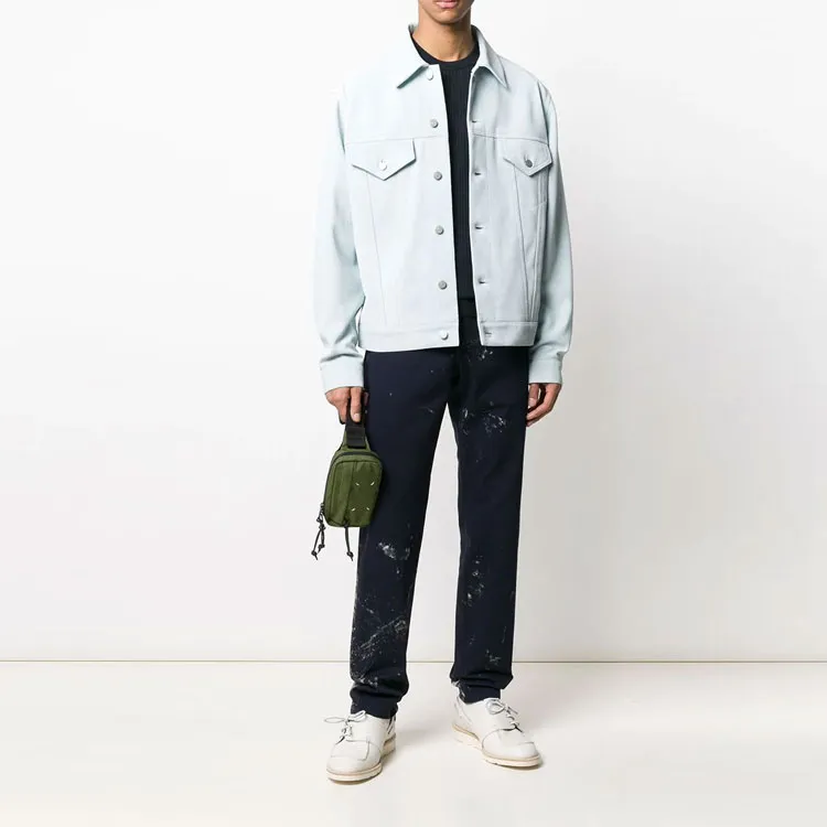 Maison Margiela Casual Pants Men Blue-1