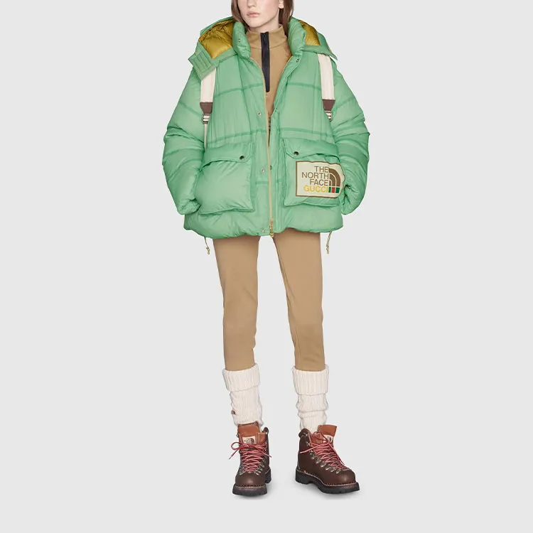 GUCCI X The North Face Padded Jacket Aqua-2
