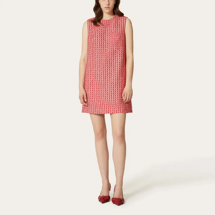 Valentino Sleeveless Dresses Women's Red-1