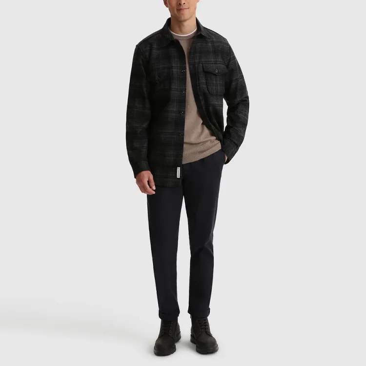 WOOLRICH Alaskan Melton Overshirt-1