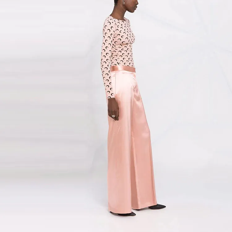 McQ Alexander McQueen Satin Wide Leg Trousers-3