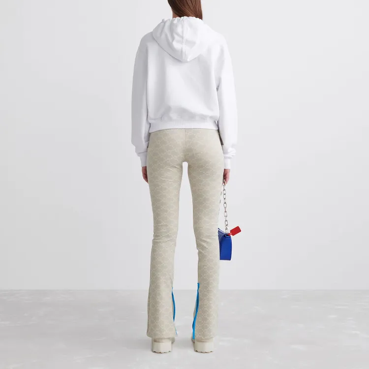 OFF-WHITE Logo Printed Drawstring Hoodie-2