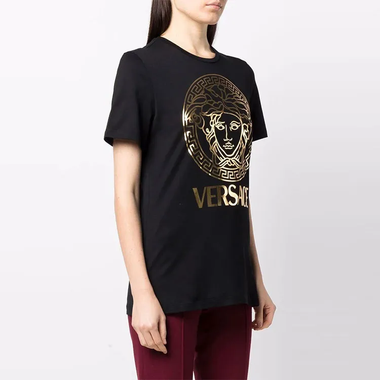 VERSACE SS22 Regular T Shirt Women's Black-5