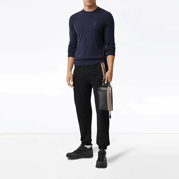 Burberry Monogram Embroidered Fine Knit Sweater-2