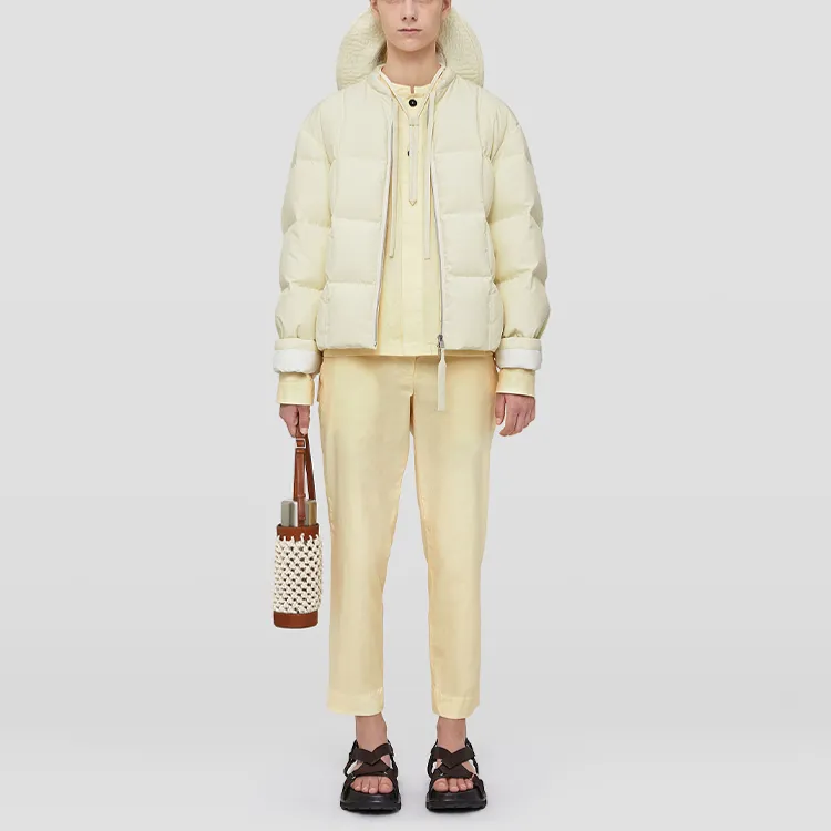 JIL SANDER Down Jacket Women's Ecru-2