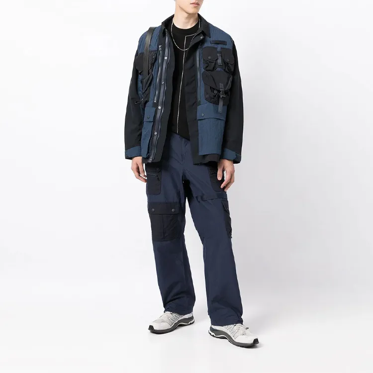 White Mountaineering Jackets Men Dark Blue-3