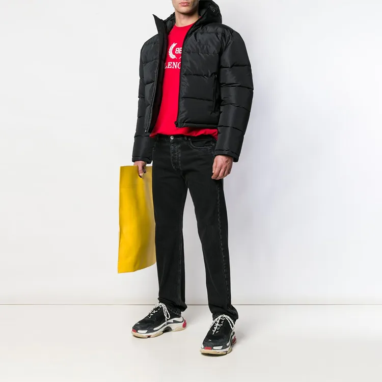Balenciaga Down Hooded Puffer Coat-1