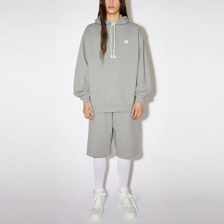 Acne Studios Face Logo Patch Drawstring Hoodie-1