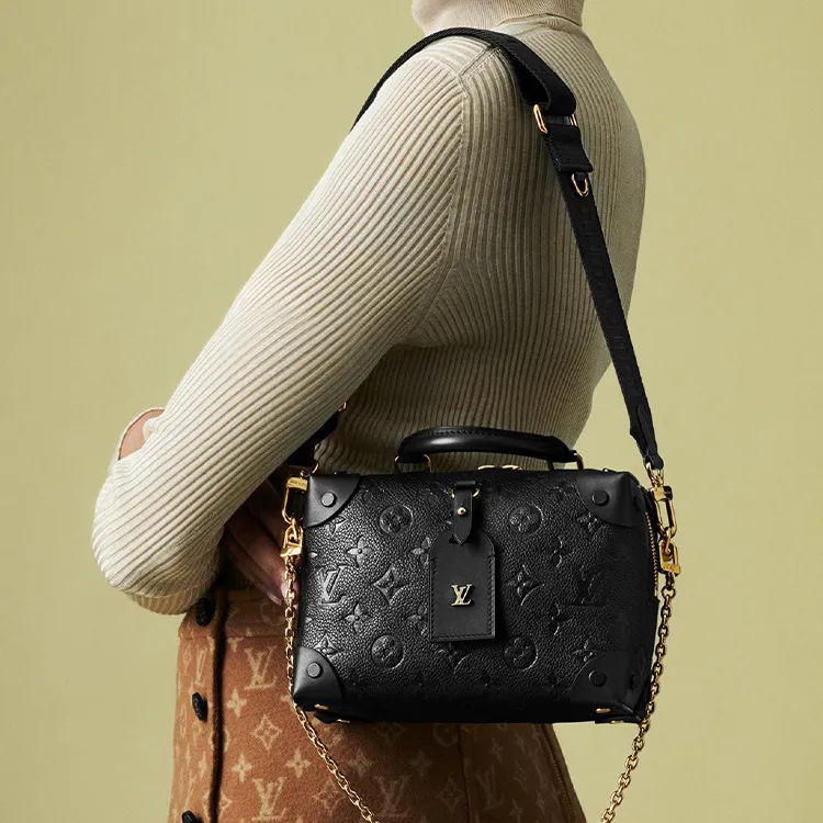 LOUIS VUITTON Petite Malle Souple Monogram Empreinte Black-6