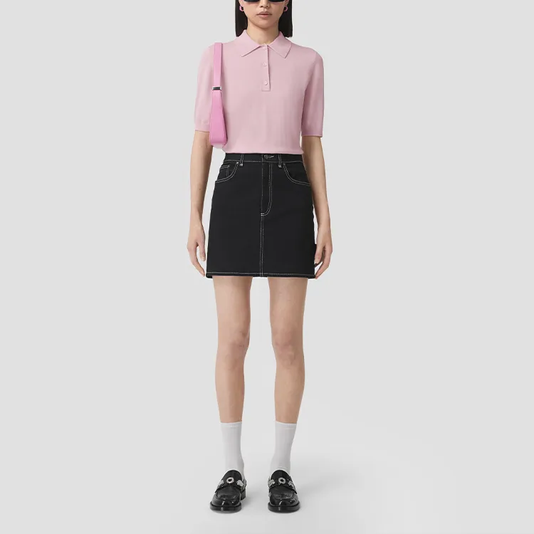 Burberry Polo Shirt Women's Pink-1