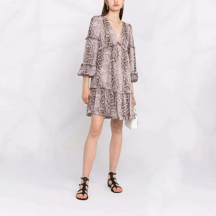 MICHAEL KORS Long Sleeved Dresses Women's Light Umber-2