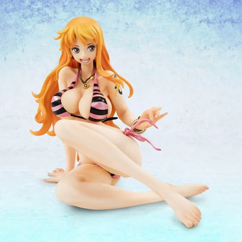 MegaHouse Nami Pop Limited Edition One Piece Ver.bb Pink Scale Figures 13cm-1